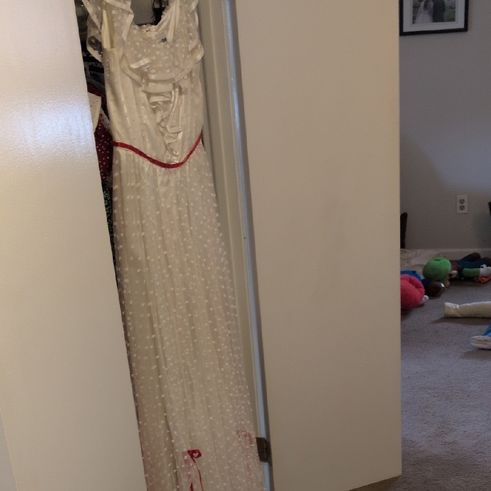 Glamorous Ivory and Scarlet Maxi Dress